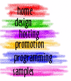 web site hosting, design, promotion, programing